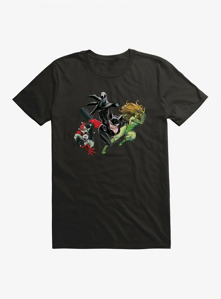 Batman Harley Quinn, Cat Woman, And Poison Ivy T-Shirt