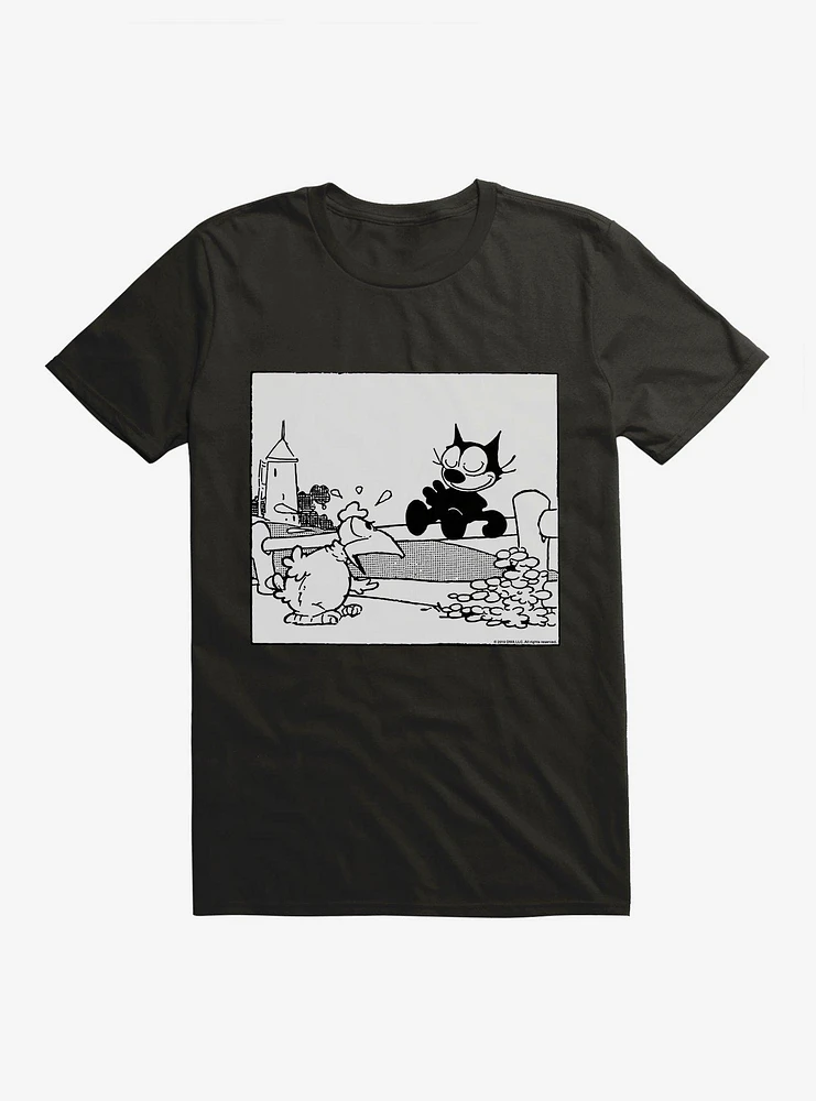 Felix The Cat Suprised Rooster T-Shirt