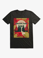 Jurassic Park Welcome Gates Fall Leaves T-Shirt