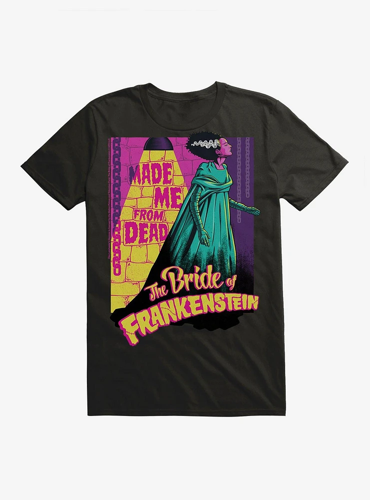 Universal Monsters Bride of Frankenstein From Dead T-Shirt