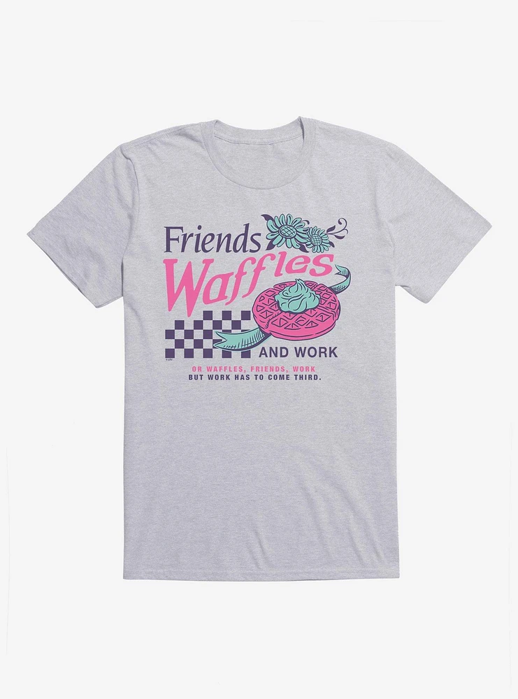 Parks And Recreation Friends Waffles Work T-Shirt