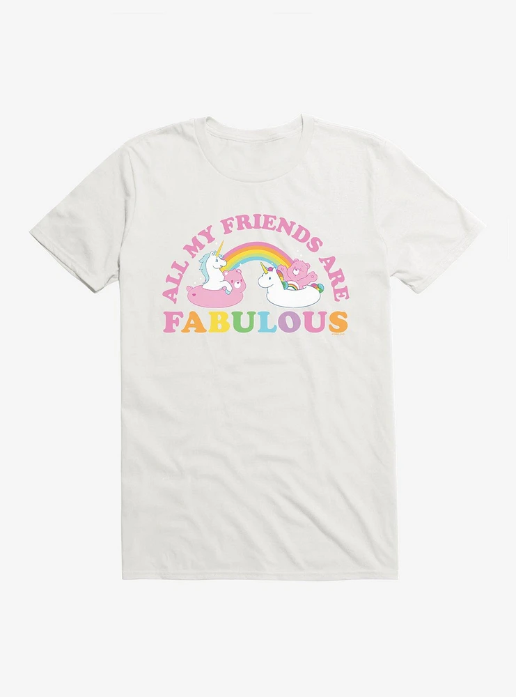 Care Bears Pride Cheer Bear My Friends Are Fabulous T-Shirt