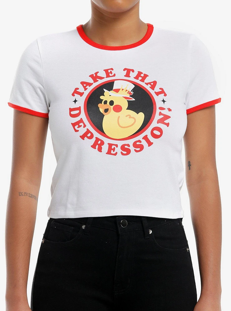 Hazbin Hotel Take That Depression Girls Ringer Baby T-Shirt