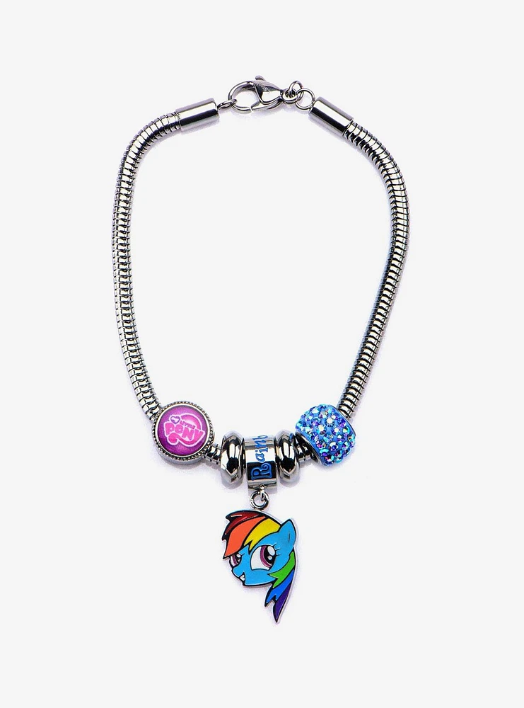 My Little Pony Rainbow Dash Bead Charm Bracelet Set