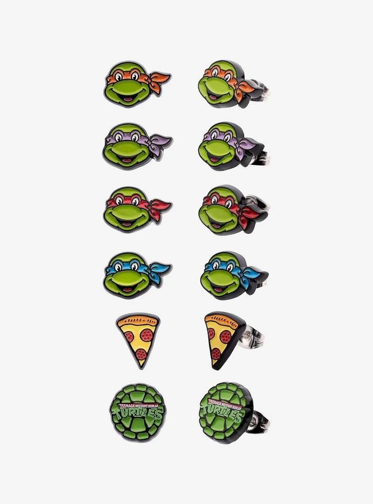 Teenage Mutant Ninja Turtles Enamel Stud Earrings Set