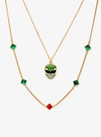 Mighty Morphin Power Rangers Green Gem Ranger Necklace Set