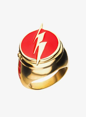 DC Comics Flash Ring with Costume Flip Lid