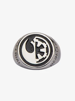 Star Wars Rogue One Rebel Alliance Galactic Empire Symbol Ring