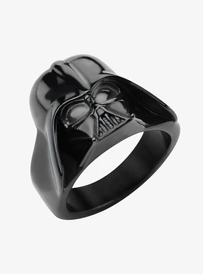 Star Wars Black Plated Darth Vader 3D Ring