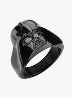 Star Wars Black Plated Darth Vader 3D Ring