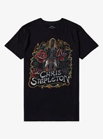 Chris Stapleton Guitar & Roses Boyfriend Fit Girls T-Shirt