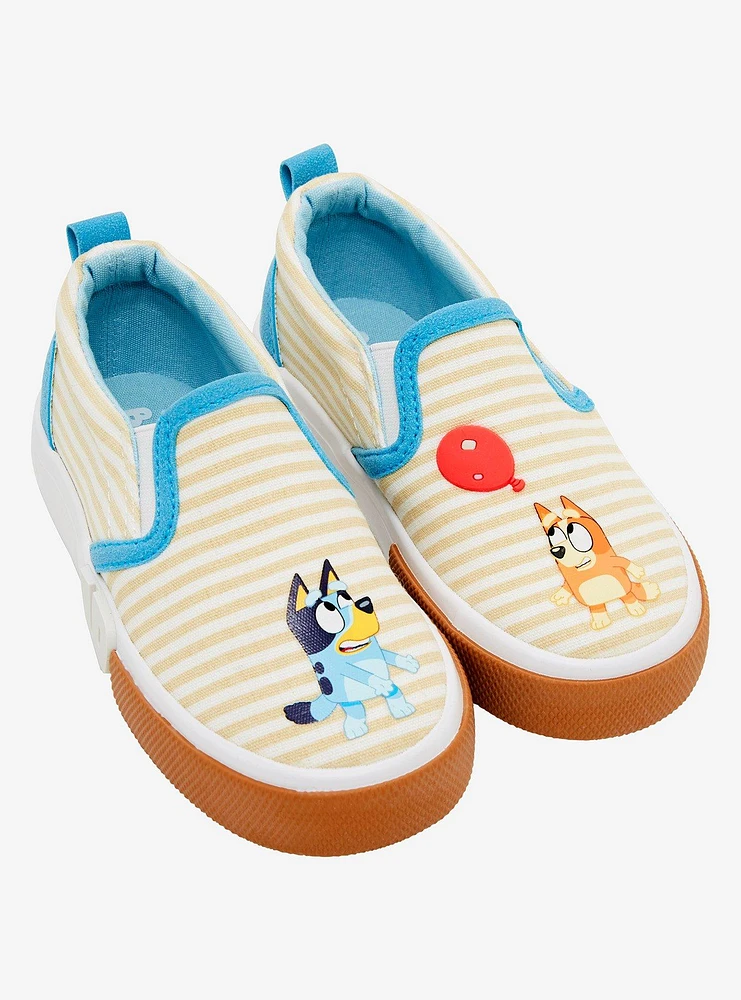 Bluey Striped & Bingo Toddler Slip-On Shoes