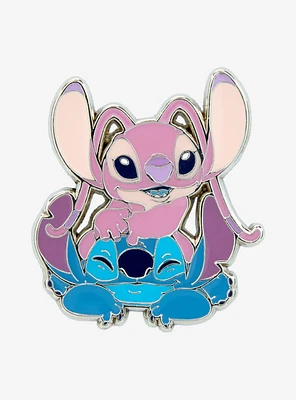 Loungefly Disney Lilo & Stitch Angel & Stitch Enamel Pin — BoxLunch Exclusive