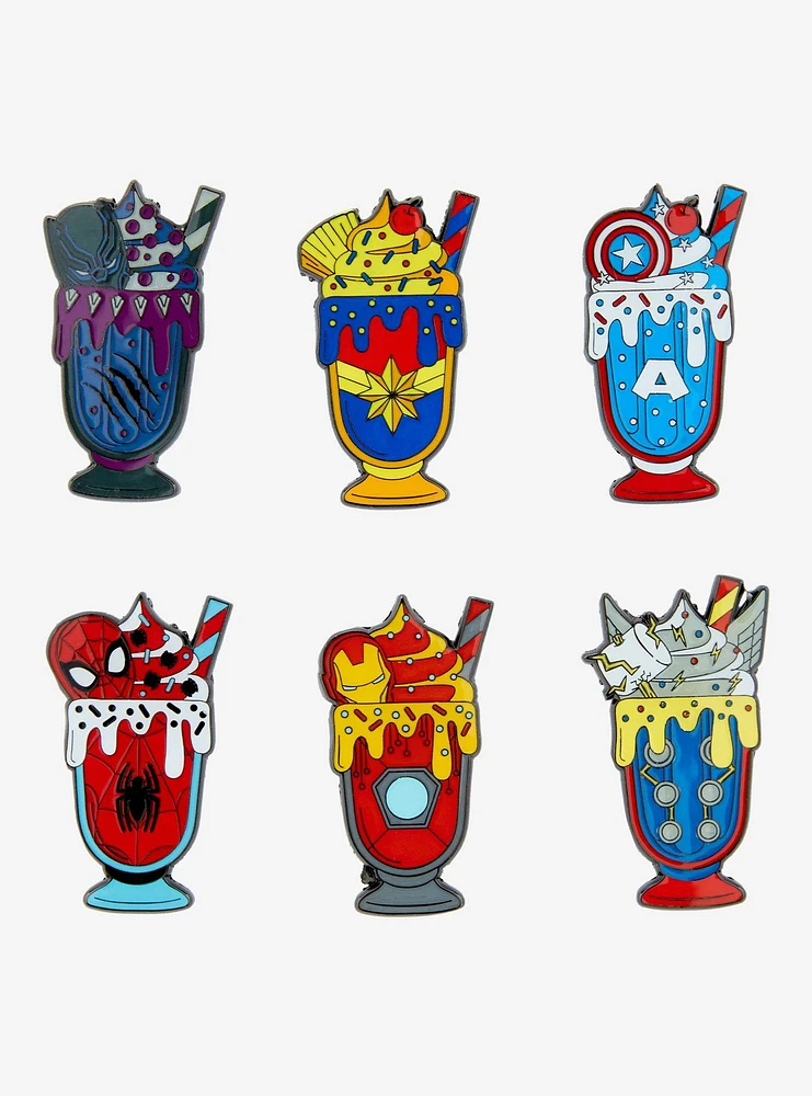 Loungefly Marvel Milkshakes Blind Box Enamel Pin - BoxLunch Exclusive