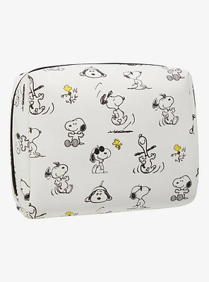 Peanuts Snoopy & Woodstock Allover Print Cosmetic Bag - BoxLunch Exclusive