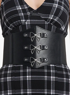 Black Bow Corset Belt