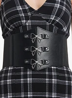 Black Bow Corset Belt