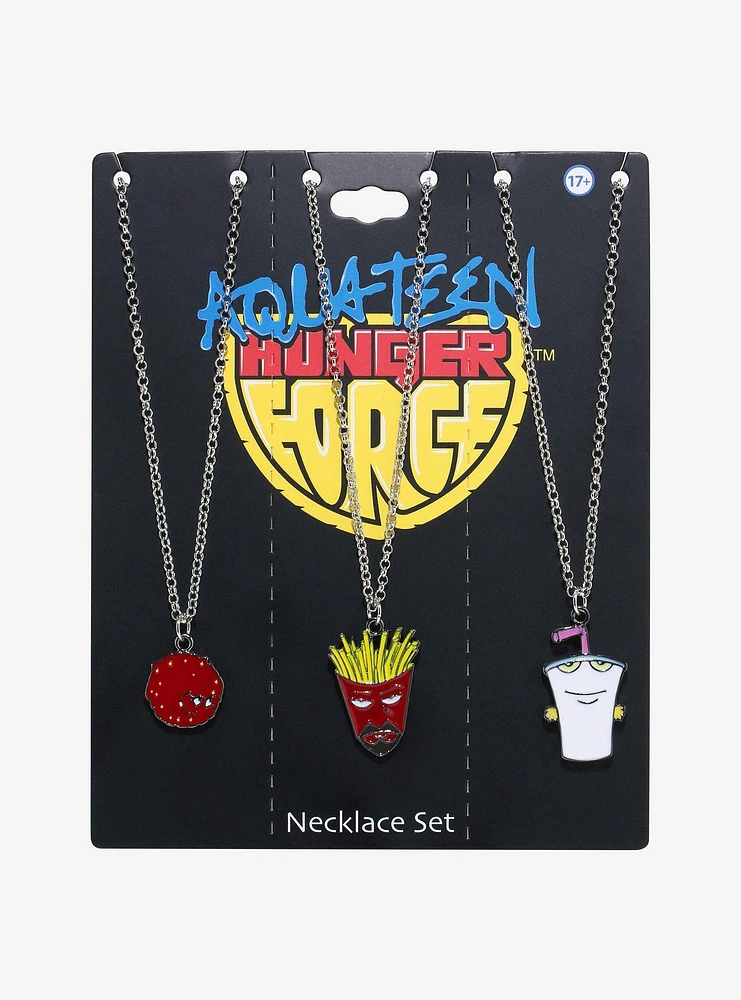 Aqua Teen Hunger Force Character Best Friend Necklace Set