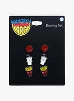 Aqua Teen Hunger Force Character Stud Earring Set