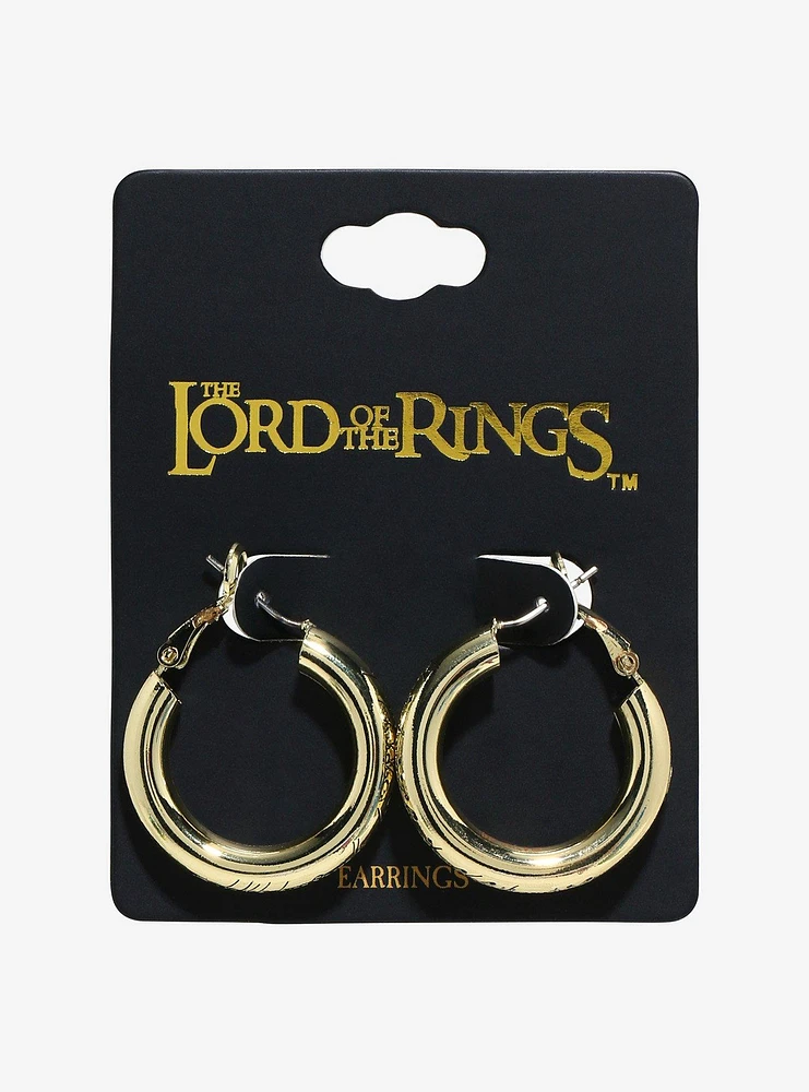 The Lord Of The Rings The One Ring Hoop Earrings