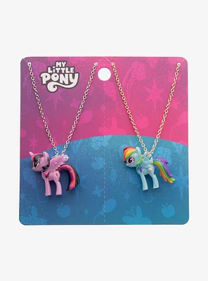 My Little Pony Rainbow Dash & Twilight Sparkle Best Friend Necklace Set