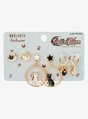 Pretty Guardian Sailor Moon Luna & Artemis Earring Set - BoxLunch Exclusive