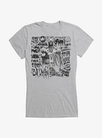 Batman Sketch Graffiti Girls T-Shirt