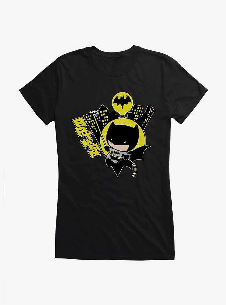 Batman Swing Over Gotham Girls T-Shirt