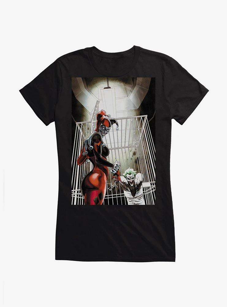 Batman The Joker and Harley Quinn Cage Girls T-Shirt