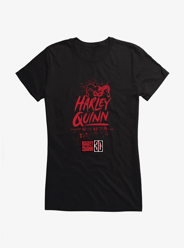 Harley Quinn Logo Girls T-Shirt