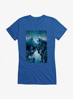 Batman And Catwoman Rain Girls T-Shirt