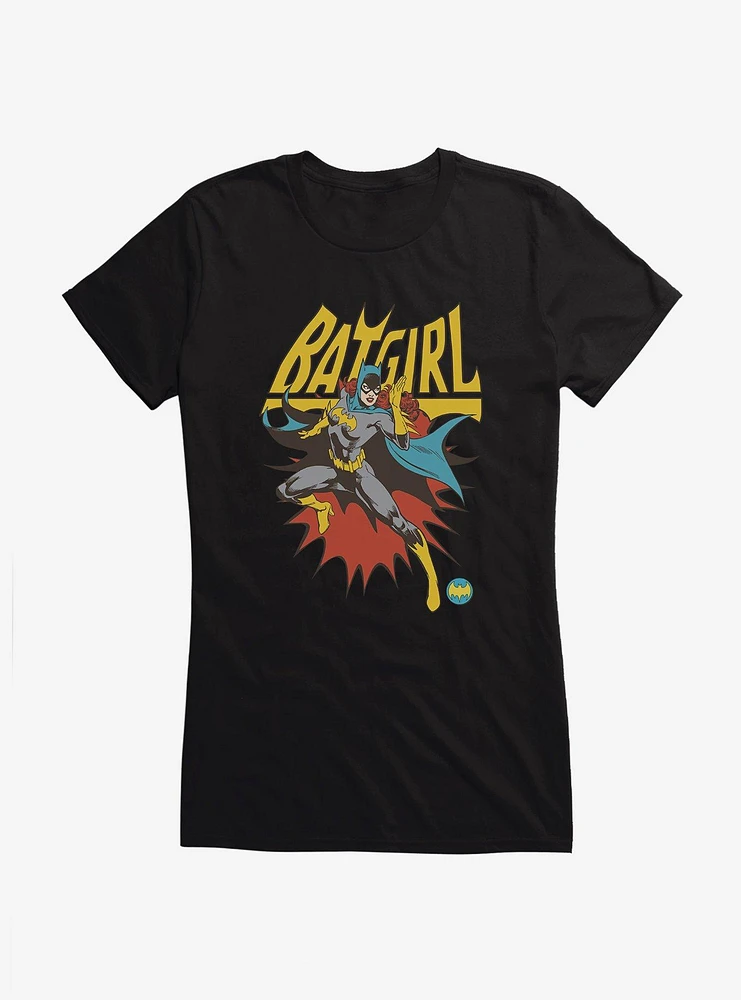 Batman Batgirl Action Portrait Girls T-Shirt