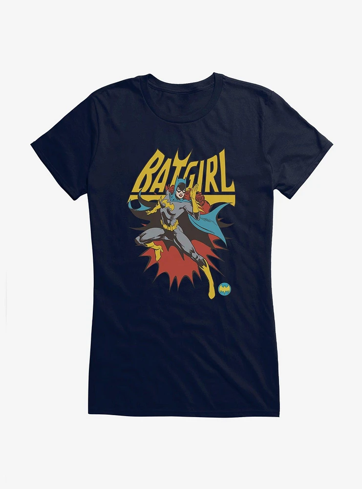 Batman Batgirl Action Portrait Girls T-Shirt