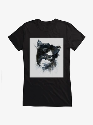 Batman Catwoman Watercolor Girls T-Shirt