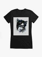 Batman Catwoman Watercolor Girls T-Shirt