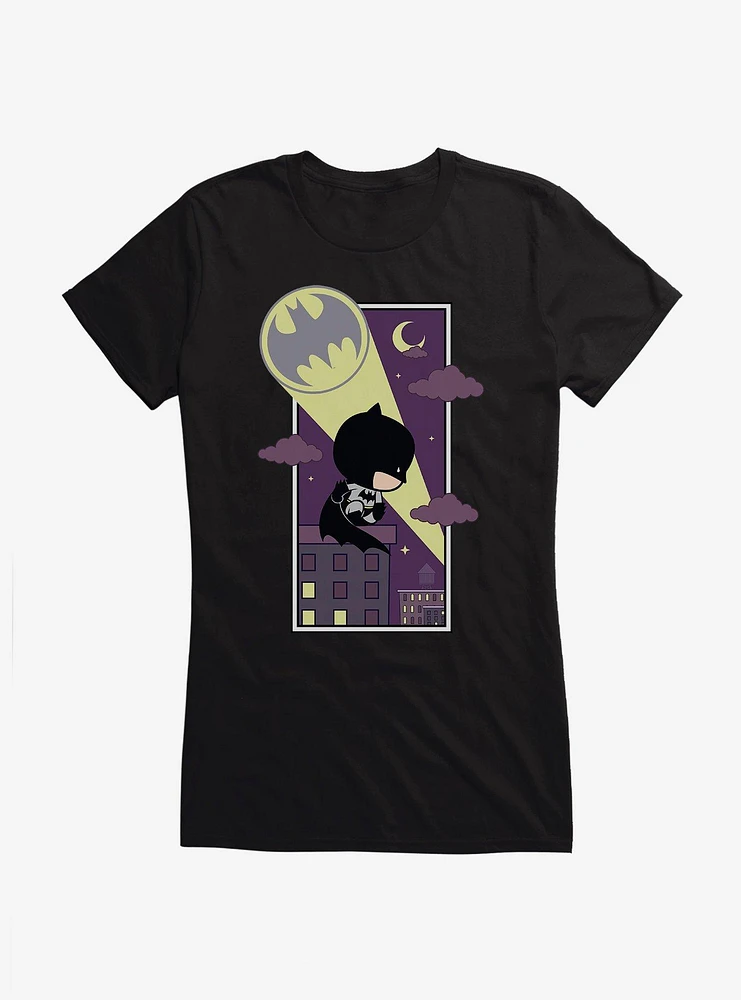 Batman Chibi Bat Signal Girls T-Shirt