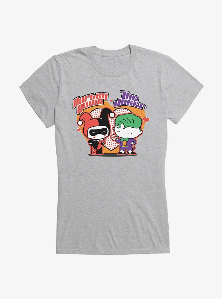 Batman Chibi Harley Quinn And The Joker Girls T-Shirt