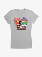 Batman Chibi Harley Quinn And The Joker Girls T-Shirt