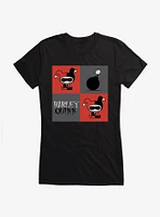 Batman Chibi Harley Quinn Squares Girls T-Shirt