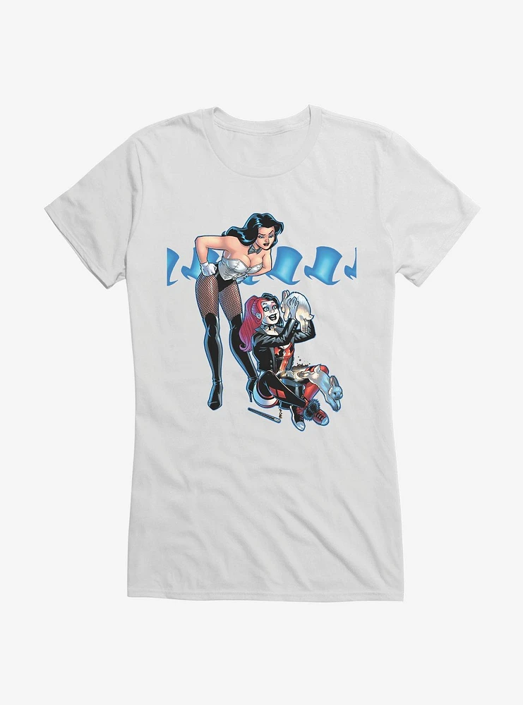 Batman Harley Quinn Magic Trick Girls T-Shirt