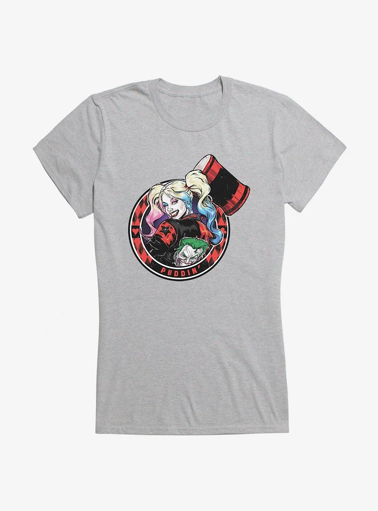 Batman Harley Quinn Portrait Girls T-Shirt