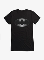 Batman 1989 Silver Logo Girls T-Shirt