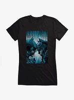 Batman And Catwoman Rain Girls T-Shirt