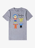 Coraline X Spooksieboo Paper Doll T-Shirt