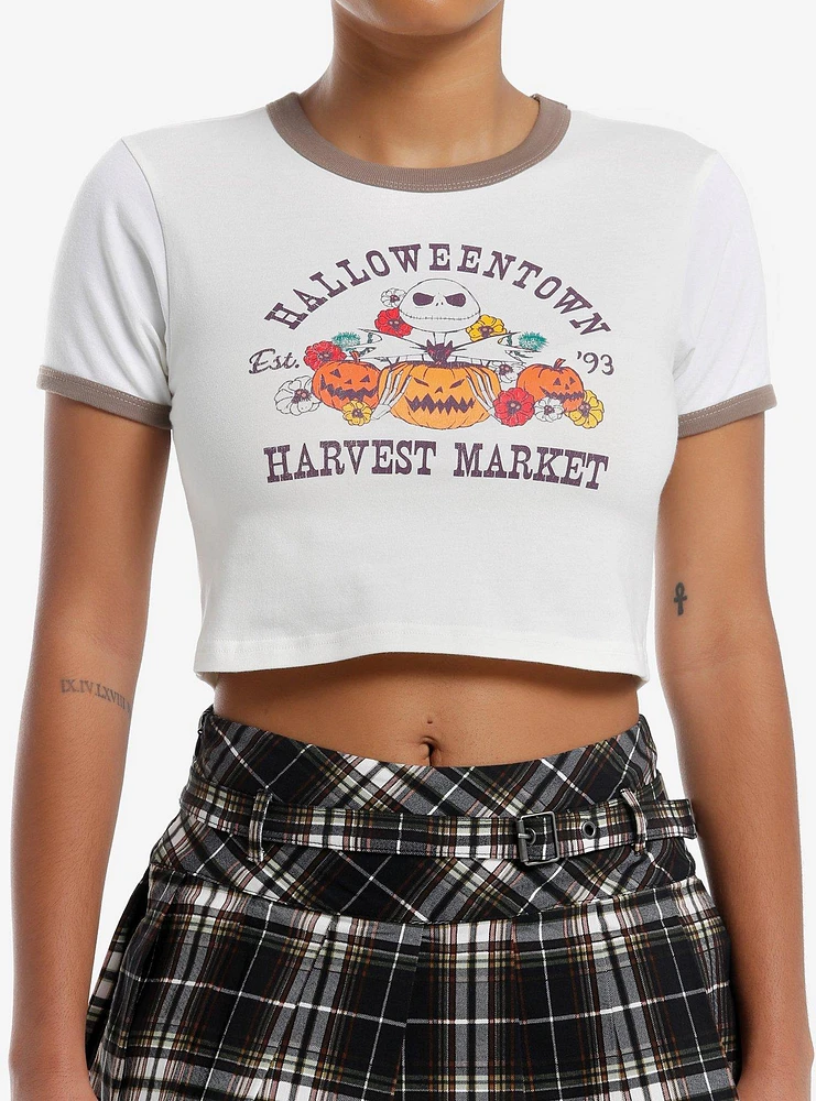 The Nightmare Before Christmas Harvest Market Girls Ringer Baby T-Shirt