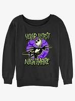 The Nightmare Before Christmas Your Worst Girls Slouchy Sweatshirt