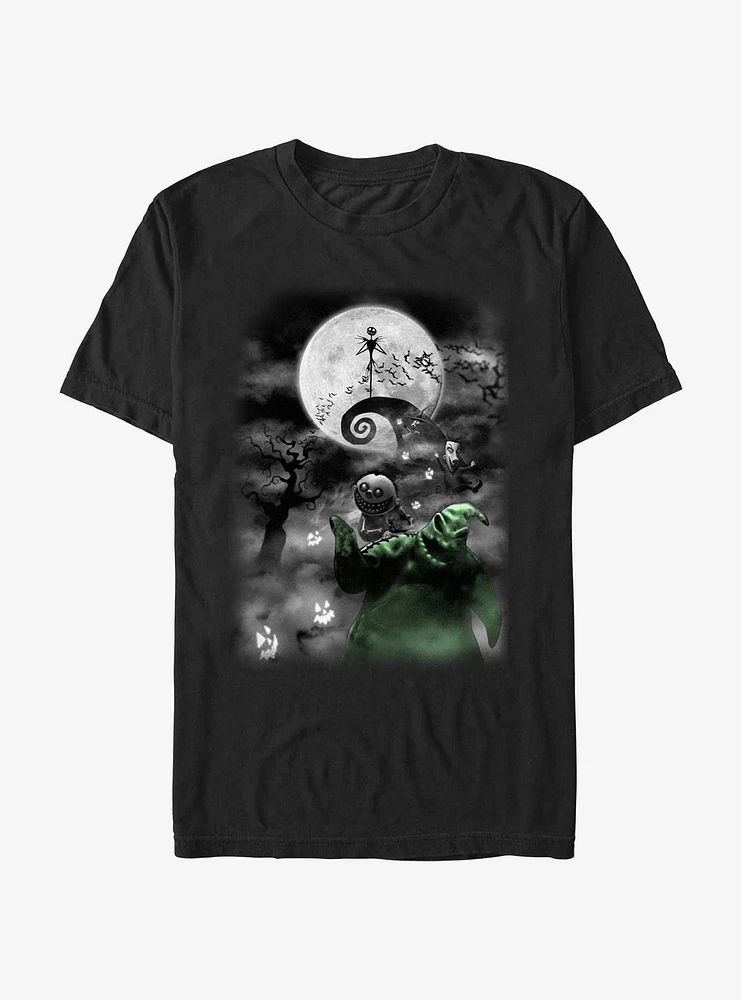 The Nightmare Before Christmas Jack Night Sky Moon T-Shirt