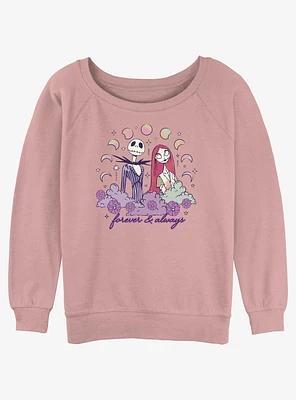 The Nightmare Before Christmas Forever And Always Girls Slouchy Sweatshirt