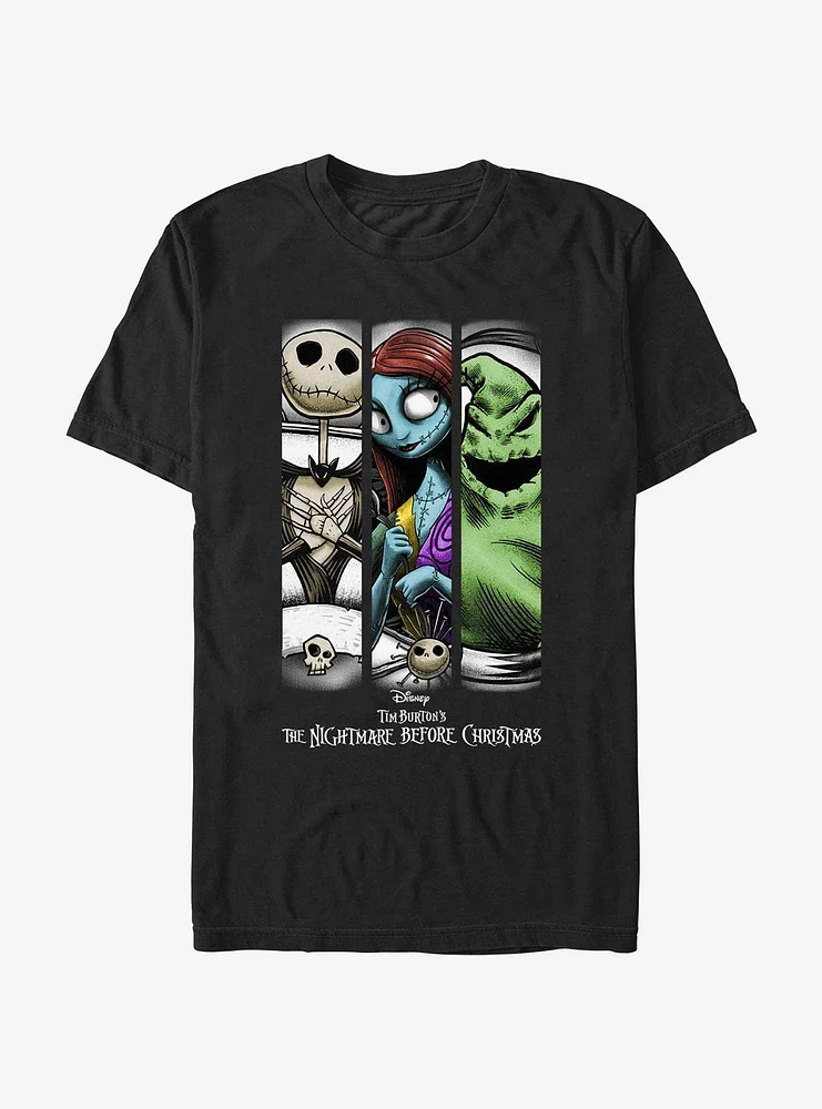 The Nightmare Before Christmas Group Grid T-Shirt