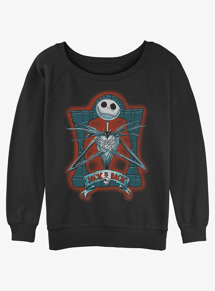 The Nightmare Before Christmas Jack Is Back Girls Slouchy Sweatshirt